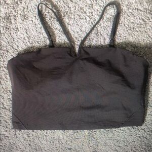 Black Strappy Crop Top